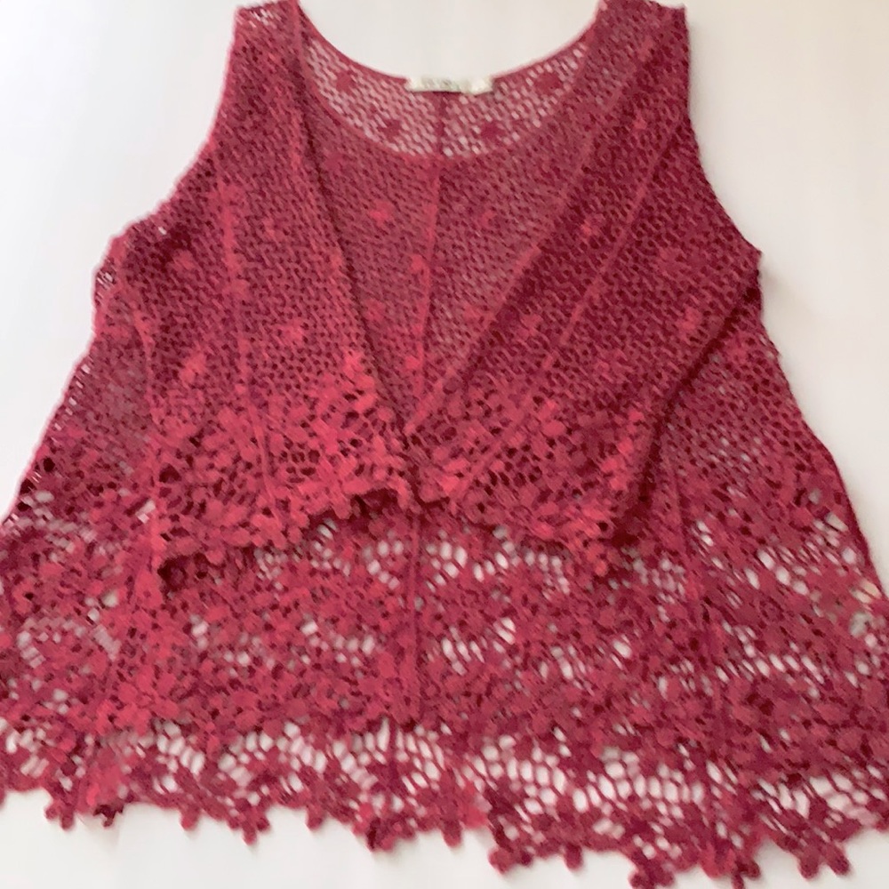 Crochet weave ladies sweater